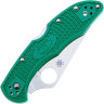 Нож складной SPYDERCO DELICA 4 LIGHTWEIGHT FLAT GROUND GREEN C11FPGR