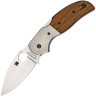 Нож SPYDERCO SAGE 4 IRONWOOD & TITANIUM 123WDP