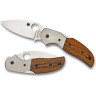 Нож SPYDERCO SAGE 4 IRONWOOD & TITANIUM 123WDP