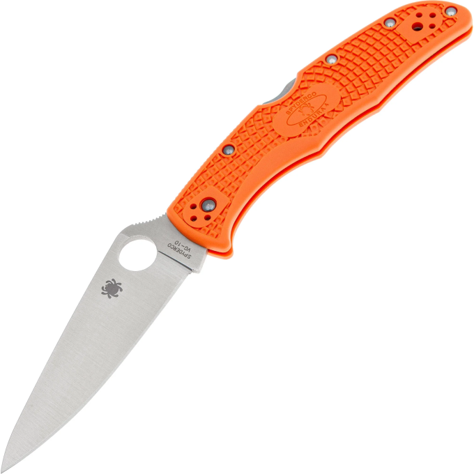 Складной нож SPYDERCO ENDURA 4 сталь VG-10, рукоять Orange FRN